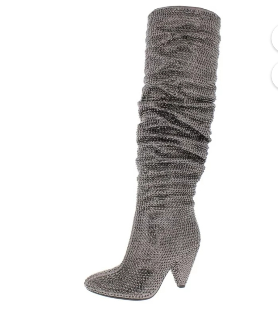 (New in Box) Silver INC Embellished Boots